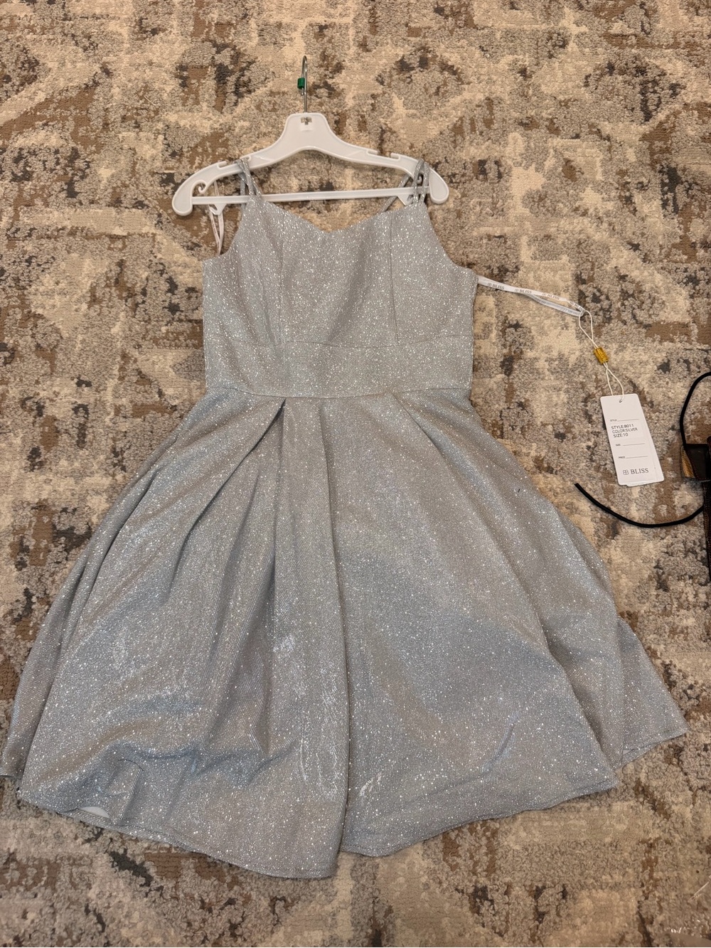 Sparkly silver dress